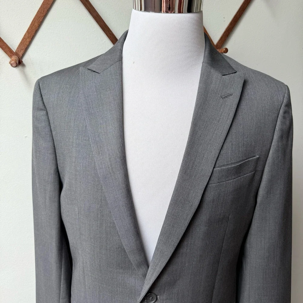 Egara Wool Slim Fit Blazer